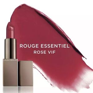 Laura Mercier Rouge Essential Silky Creme Lipstick Rose Vif 0.12oz NIB